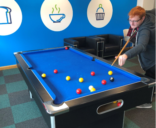 Matt from IT trying his chances against Mark